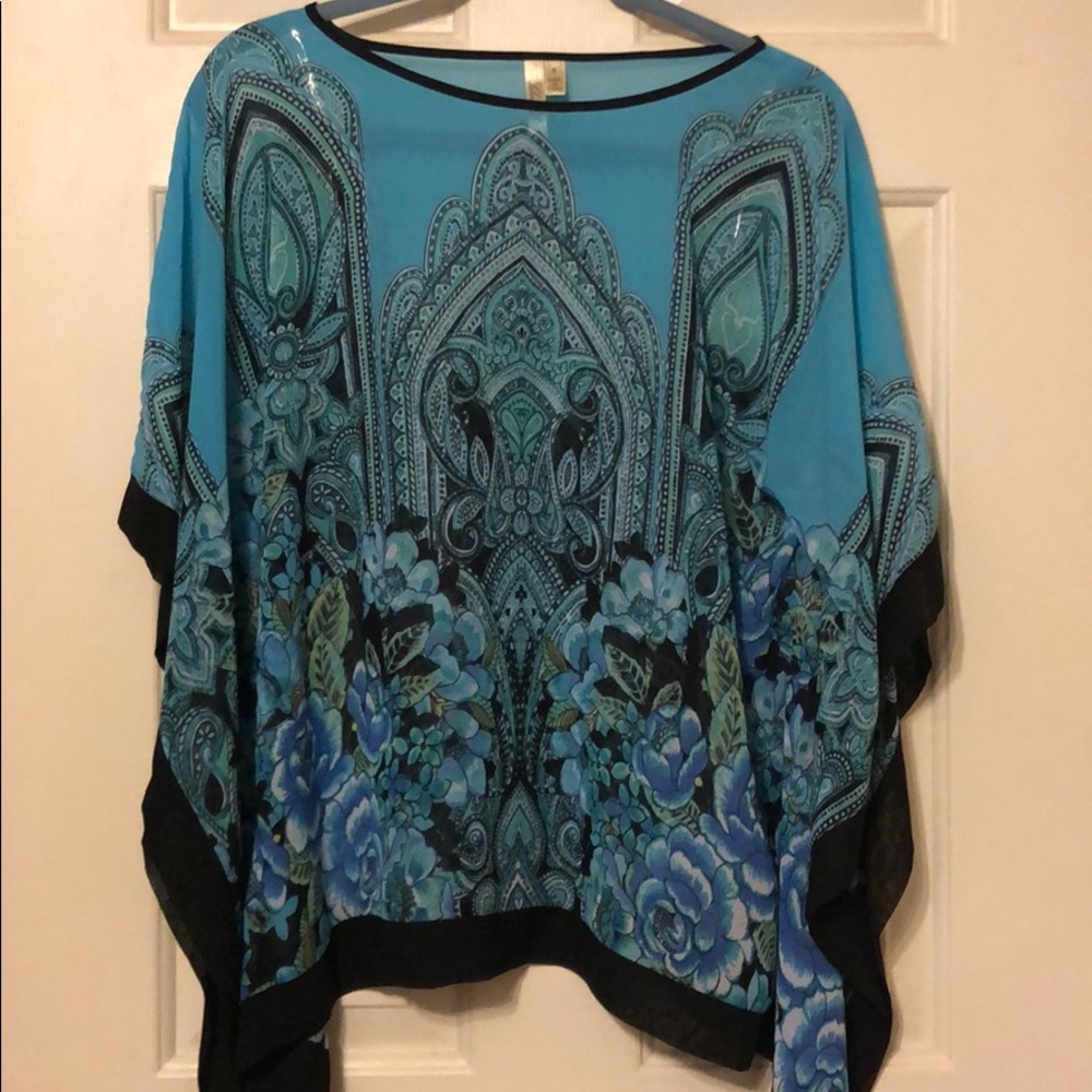 Poncho tunic top